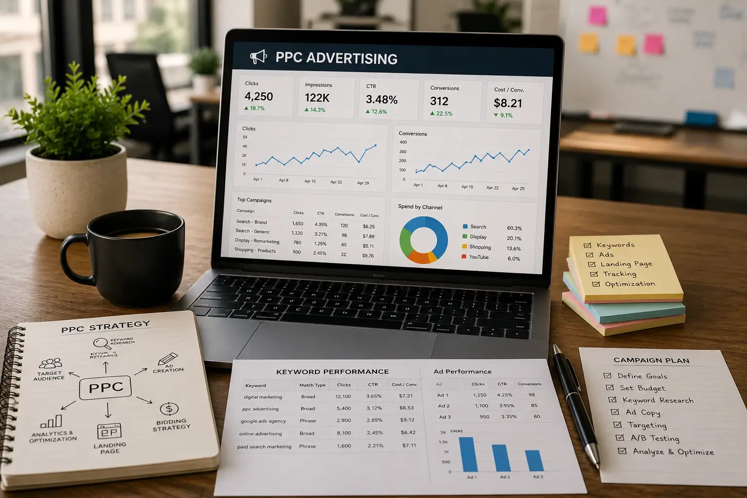 Paid advertising strategy and campaign analysis