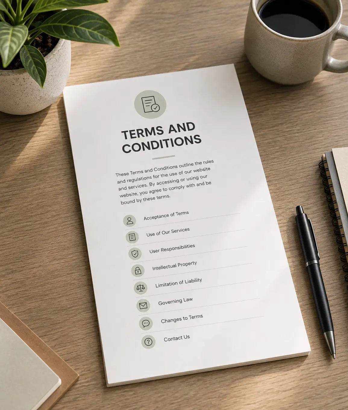 Terms and conditions document